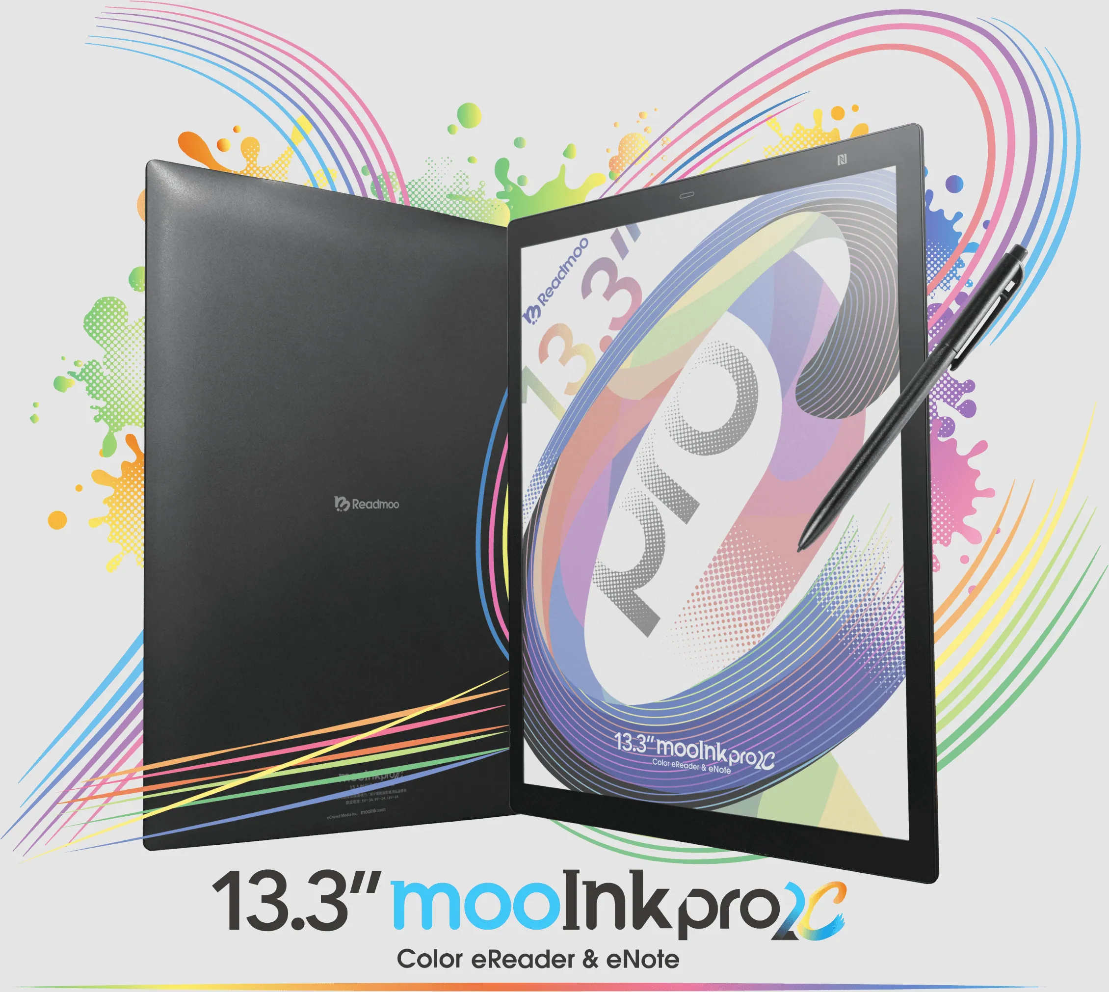 Readmoo mooInk pro 2C Color – Large 13,3-inch eReader and eNote