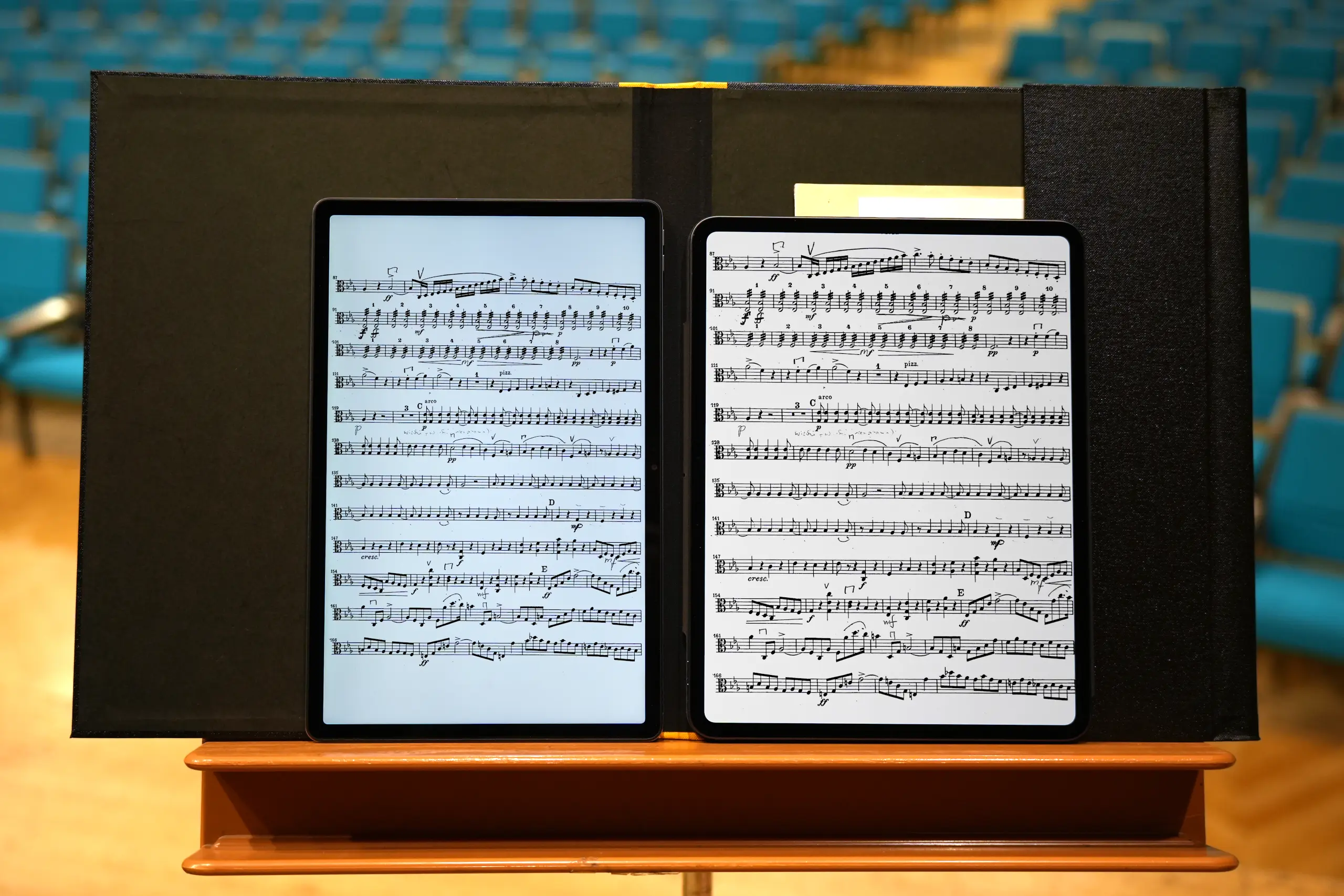 Lenovo Tab P12 tablet for sheet music, compared to iPad Pro 13